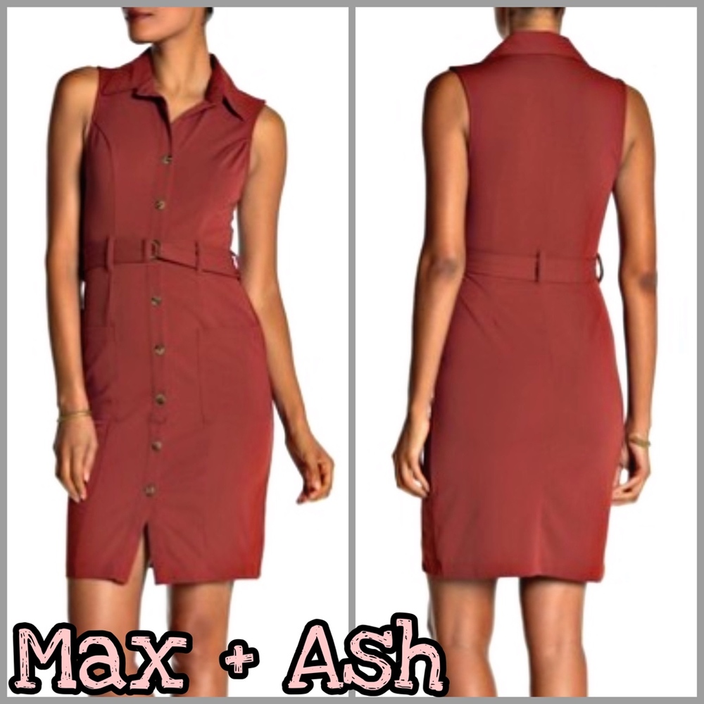 Max & Ash | Button Down Shirt Dress SZ S NWT